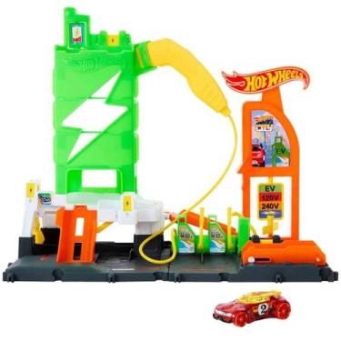 Imagem de Hot Wheels Pista Posto de Combustível Super Recarga - Mattel HTN79