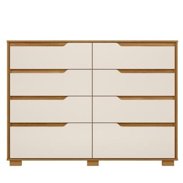 Imagem de Cômoda 8 Gavetas Geórgia Freijó/off White Moval Móveis