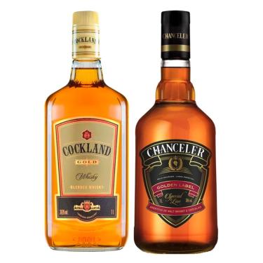 Imagem de Whisky Cockland Gold 1L + Chanceler Golden 1L