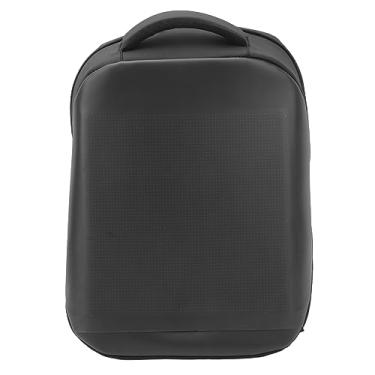 Imagem de Mochila LED para motocicleta BT app programável alimentado por USB display LED colorido grande bolsa para laptop tela 64 x 64 tela DIY viagem