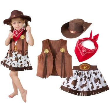 Imagem de Vewzaty Roupas de caubói para meninos, fantasias infantis para festas de dramatização, fantasia de caubói