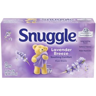 Imagem de Snuggle Folhas de secador de amaciante de tecido, orquídea de lavanda e baunilha, 70 unidades