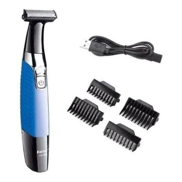 Imagem de Barbeador Kemei Km-1910  Azul 100v/240v - Skin Zabom