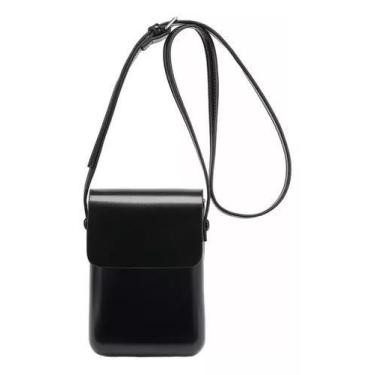 Imagem de Bolsa Feminina Carteira Transversal Passeio Cor Preto - Minymix