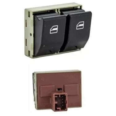 Imagem de Botão Duplo Interruptor Vidro Eletrico Vw Constel 6Q0959858A