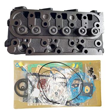 Imagem de SHESWEET Cabeça de cilindro D1005 completa com válvula e kit completo de junta de cabeça D1005 para motor Kubota D1005 ZD25 ZD326 cortador de grama BX2660 BX2670 BX2680 F2260 trator