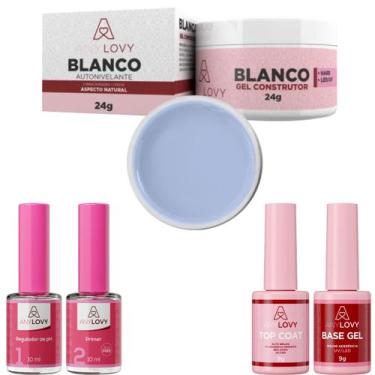 Imagem de Kit Anylovy com Base, Primer, regulador de PH,Top Coat e Gel, GEL BRAN