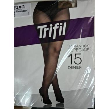 Imagem de Meia Calça Plus Size Fio 15 Trifil 6395., 2XG, Preto