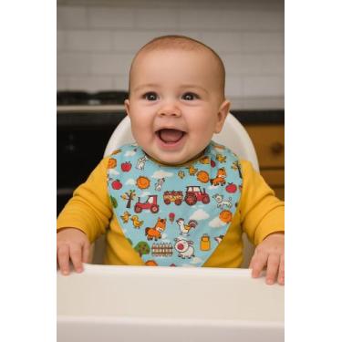 Imagem de Babador Bandana Impermeavel - Socela Baby, fazendinha