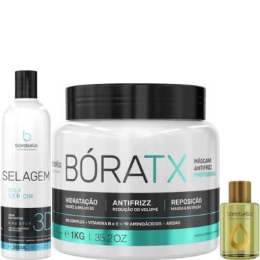 Imagem de Borabella Selagem 3D 350ml + Bóratx 1kg + Óleo de Argan 7ml