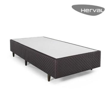 Imagem de Box Solteirão Herval Idea, Jacquard Marrom, 39x96x203 cm