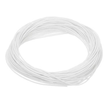 Imagem de Tira de vedação de espuma de silicone, 1 mm de diâmetro de 12 metros (39,37 pés), fita de vedação climática de borracha redonda redonda para máquinas e indústrias, branca