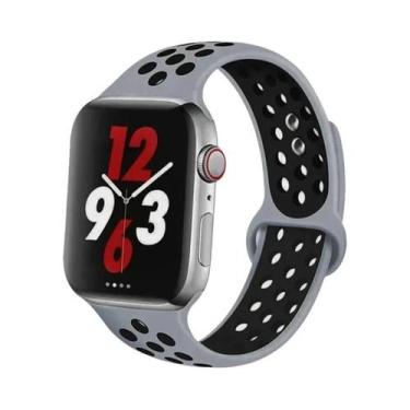Imagem de Pulseiras De Silicone Para Apple Watch De 45mm, 44mm, 49mm, Ultra2, 40