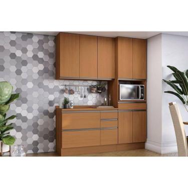 Imagem de Kit Cozinha Modulada 4 Peças Maxxi (1aéreo+1balcão+1paneleiro+1complemento) C4p163 Cane...