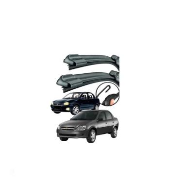 Imagem de Par Palhetas Automotiva Para-brisa Limpadoras Corsa Classic 95/16 - NA