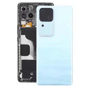 Imagem de Capa traseira para vivo V30 peças sobressalentes capa traseira bateria capa porta caixa com lente de câmera (verde)