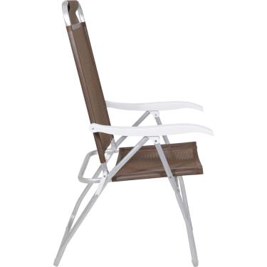 Imagem de Cadeira de Praia Reclinável Prosa em Aluminio Marrom Bel