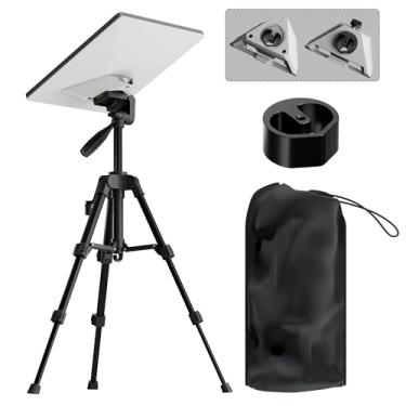 Imagem de Mini tripé Starlink (com adaptador), ajuste de altura em três níveis, rotação de 360°, compatível com as versões novas e antigas do adaptador tubular Starlink Mini e do suporte para tablet.