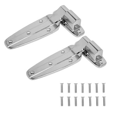 Imagem de bimiti Pacote com 2 dobradiças para porta de freezer, dobradiça reversível de montagem embutida com elevação de câmera 1245 para portas de refrigerador e freezer