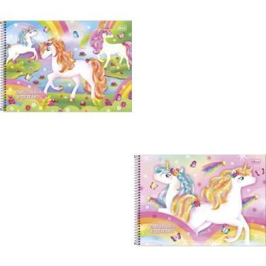 Imagem de Caderno Desenho Universitário Capa Dura BLINK 80 Folhas Pacote com 4 -