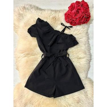 Imagem de macaquinho infantil menina modinha mini diva blogueirinha moda festa -