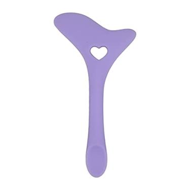 Imagem de Delineador de silicone roxo estêncil ferramenta de maquiagem multifuncional delineador e guia de desenho de sobrancelha para iniciantes
