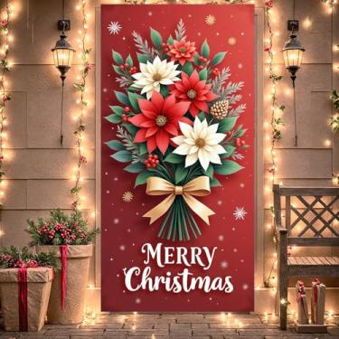 Imagem de Faixa de Natal Presépio Religioso Decoração Religiosa Estrela Dourada Faixa de Anjo para Evento de Férias Festival de Inverno