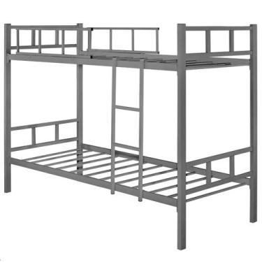 Imagem de Beliche Mônaco Solteiro de Aço Galvanizado Cinza - Loja Tigo