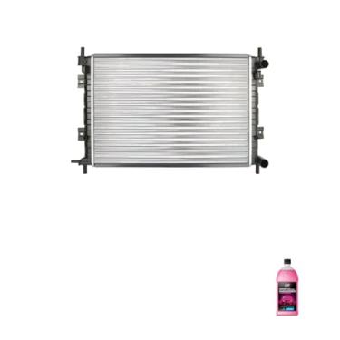 Imagem de Kit Radiador Ford Courier Fiesta 00>02 Ka 09>11 + Aditivo Radiador Orbi Química Rosa 1L
