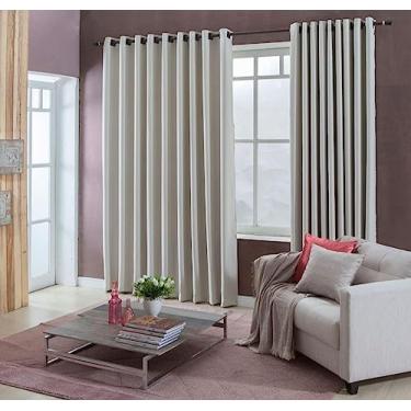 Imagem de Cortina Semi Blackout Kripton, Altura 2.30 m x Largura 2.64 m, Branyl, 100% Poliéster, Marfim