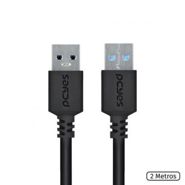 Imagem de Cabo usb 3.0 pcyes usb a macho para usb a 3.0 macho 2 metros