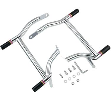 Imagem de YazenMop SaddleBag Guard Crash Bar para Harley Touring Road Glide Street Glide Road King Electra Ultra Limited CVO Chrome Crash Bar (2009-2024)