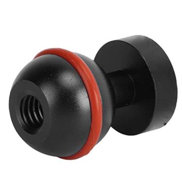 Imagem de Cryfokt Cabeça de Bola de Luz de Mergulho Anodizada Longa Vida útil para Lanterna de Mergulho Ampla Compatibilidade Cabeça de Bola única (Preto)