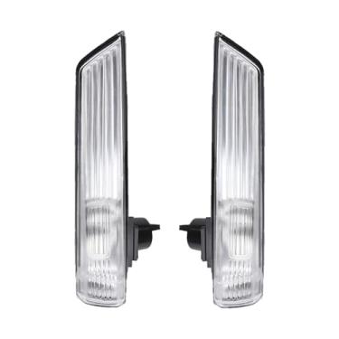 Imagem de Cryfokt Espelho Retrovisor do Carro Turn Signal Light Abajur para Alta Transmitância Esquerda e Direita Retrovisor Turn Signal Light para Fácil Instalação (1 par)