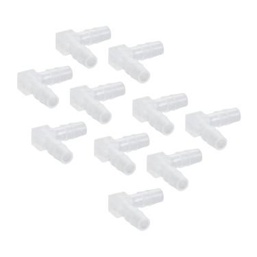 Imagem de Generic A Farpa da Mangueira do Cotovelo Durável Resistente Ao Desgaste Encaixe de 90 Graus para o Aquário, Adaptador Comum Plástico de 10 Pces para A Bomba e A Tubulação do Silicone (6mm)