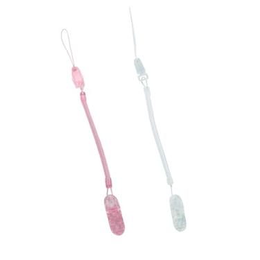 Imagem de Kit 2 Prendedor de Chupeta Mola Pietra Baby Fácil Limpar Serve Mordedor Divertido (Rosa + Branco)