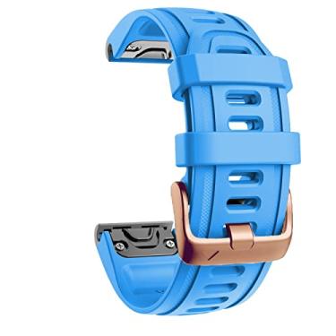 Imagem de RORFFK Pulseira de relógio de 20 mm para Garmin Fenix 6S 6SPro 5S 5SPlus Descent Mk2S D2 Delta S, pulseira de silicone de liberação rápida, pulseira de ajuste fácil (N,20 mm Descent Mk2S)