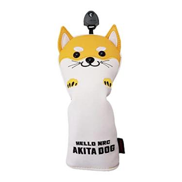 Imagem de sharprepublic Protetor de Cobertura de Cabeça de Motorista de Golfe Guarda Shiba Inu Bonito Sem Adesivo Tacos de Viagem Anti-arranhões Capa de Motorista Elegante - FW Amarelo