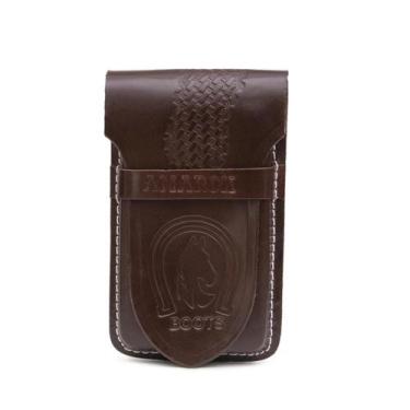Imagem de Porta Celular Country Amarok Couro Vaqueiro Vaquejada - Amarok Calçado