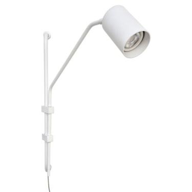 Imagem de Arandela Articulada Turim Branco Texturizado e Cabo Com Interruptor - 