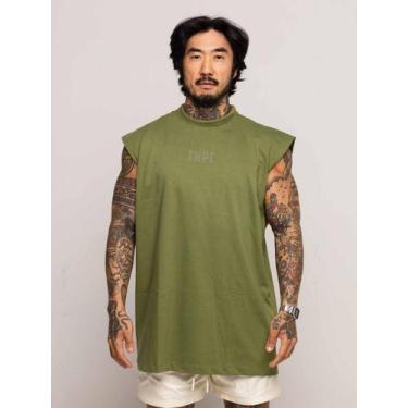 Imagem de Regata Oversized Strass Premium - thpe store, Verde musgo, GG