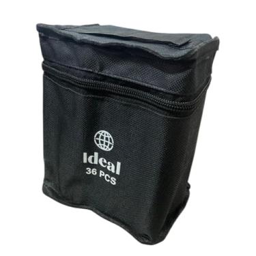 Imagem de Estojo com 36 Canetas Hidrográficas de Colorir, Pontas Macias, Tinta Vibrante, com Zíper, 16x13x8 cm, Recomendado +3 Anos