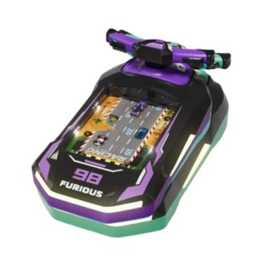 Imagem de YIJU Volante de brinquedo para carro de aventura, jogo de simulação de direção, interativo com som para crianças a partir de 3 anos, Roxo