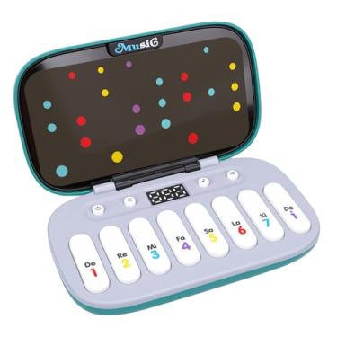 Imagem de Generic Mini Brinquedo de Piano Infantil, Máquina de Jogo de Ritmo Musical LED para Crianças de 4 a 6 Anos, Brinquedo Leve Portátil para Aprendizagem e Entretenimento Em Casa ou na Escola (Verde)