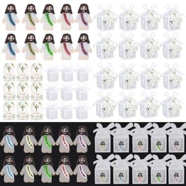 Imagem de Qonmpcvu 50 Sets Mini Jesus Loves You Figurines Gifts Bulk,Mini Jesus Figurines Bulk Glow in The Dark with Let Your Light Shine Cards, Church Baptism Sunday School Religious Party Favor