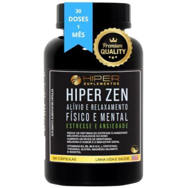 Imagem de Hiper Zen 90 Cápsulas L-Teanina Magnésio Triptofano e Vitamina B12 – Hiper Suplemento