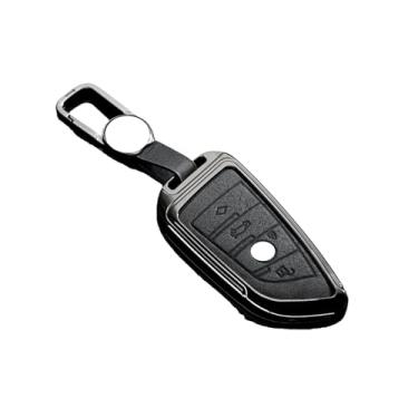Imagem de Capa de couro para chave de carro Capa protetora Compatível com BMW X1 X3 X5 X6 X7 1 3 5 6 7 Série G20 G30 G11 F15 F16 G01 G02 F48 Acessórios(H-black keychain)