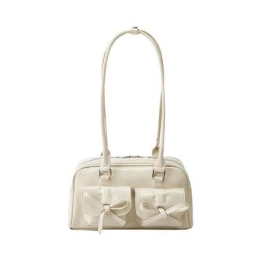 Imagem de Bolsa De Ombro Estilo Ballet Com Laço Para Mulheres, Bolsa Simples Par