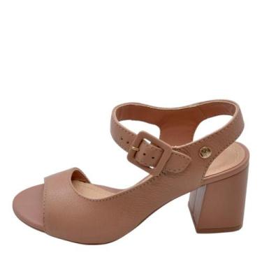 Imagem de Sandália Feminina Bottero Ingrid Salto Medio REF: 372008 COURO, Mocha,