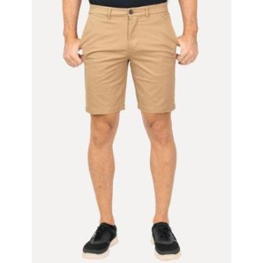 Imagem de Bermuda Tommy Hilfiger Masculina Sarja Brooklyn 9in Cáqui-Masculino